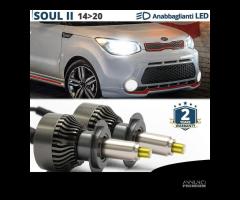 Kit Luci LED H7 per Kia Soul 2 Fari LENTICOLARI