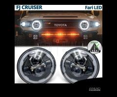 FARI LED Per TOYOTA FJ CRUISER Angel Eyes OMOLOGAT