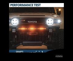 FARI LED Per TOYOTA FJ CRUISER Angel Eyes OMOLOGAT - 11