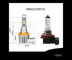 LAMPADINA MOTO LED H11 Luce POTENTE 6500K 4.000LM