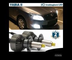 Lampade LED H7 per Skoda FABIA 2 Fari LENTICOLARI