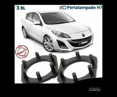 2 ADATTATORI montaggio KIT LED H7 per Mazda 3 BL