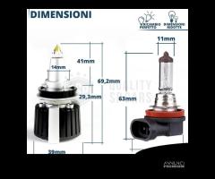 Kit LED H9 al Quarzo Lampadine Bianche Potenti 55W