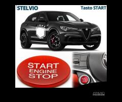 Tasto START STOP Rosso per Alfa STELVIO Pulsante