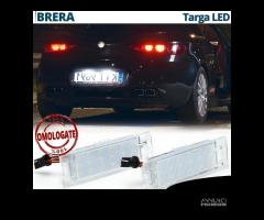 Placchette Luci Targa LED Alfa Romeo BRERA CANbus