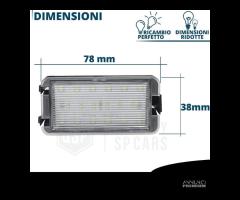 Luci Targa LED Canbus per Seat TOLEDO 3 Omologate - 8