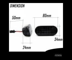 2 Frecce LED Nere DINAMICHE per Volkswagen Canbus