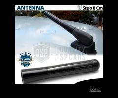 Antenna corta 8cm per FIAT in FIBRA DI CARBONIO