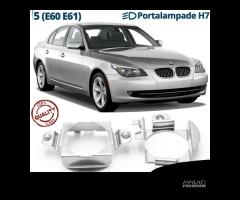 ADATTATORI montaggio KIT LED H7 BMW SERIE 5 E60 61