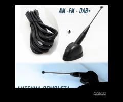 Antenna Auto COMPLETA AM-FM-DAB+ Ricezione VERA