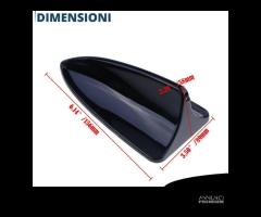 Antenna auto PINNA SQUALO FINTA adesiva UNIVERSALE - 6