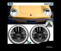 Coppia FARI LED 7 Pollici PER FIAT 850 Angel Eyes