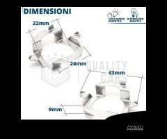 ADATTATORI per NISSAN QASHQAI J10 montaggio LED H7 - 7