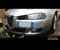 SPOILER PER Alfa 156 166 Lama SOTTO PARAURTI Nero