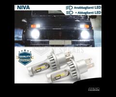 LAMPADINE LED H4 Per Fari LADA NIVA 6500K 8000LM