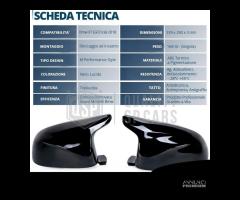 Calotte Specchietti per Bmw X7 G07 da 2022 Nero L