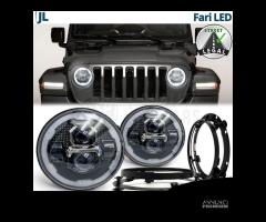 FARI Full LED Per JEEP WRANGLER JL Angel OMOLOGATI