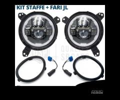 FARI Full LED Per JEEP WRANGLER JL Angel OMOLOGATI