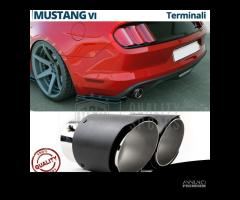 2 TERMINALI di Scarico Carbonio per FORD Mustang 6