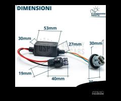 RESISTENZE T20 W21W per Lampadine Led SPEGNI SPIA - 8