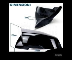 CALOTTE SPECCHIETTI per Bmw Serie 3 GT Nero Lucido - 8