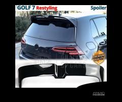 SPOILER Posteriore VW GOLF 7 17-19 Alettone NERO