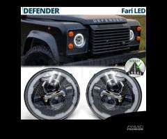 FARI LED Per LAND ROVER DEFENDER Angel OMOLOGATI