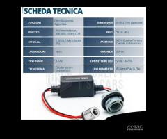 RESISTENZE CANbus P21W BA15S Led SPEGNI SPIA ERROR