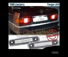 Luci Targa LED Per Mercedes 190 W201 CANbus 6500K