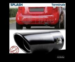 TERMINALE di Scarico per SUZUKI SPLASH OVALE Nero