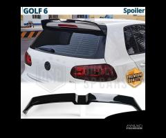 SPOILER Posteriore VW GOLF 6 Alettone NERO Lucido