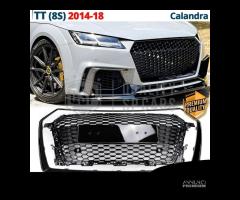 GRIGLIA per Audi TT 8S 14-18 NIDO D'APE Nero Lucid