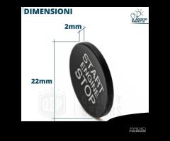 Tasto START STOP per Alfa Spider Pulsante NERO - 9