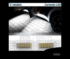 Luci LED SOTTOPORTA Per MERCEDES CLASSE C W203