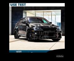 CALOTTE SPECCHIETTI per Bmw X6 E71 E72 Nero Lucido - 10