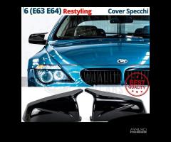 CALOTTE SPECCHIETTI per Bmw Serie 6 E63 E64 Nero L