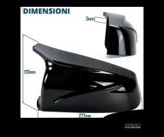 CALOTTE SPECCHIETTI per Bmw Serie 6 E63 E64 Nero L - 10