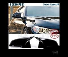 CALOTTE SPECCHIETTI per Bmw Serie 3 F30 F31 Nero L