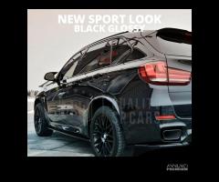 CALOTTE SPECCHIETTI per Bmw X5 F15 F85 Nero Lucido - 10