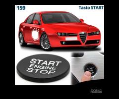 Tasto START STOP per Alfa Romeo 159 Pulsante Nero