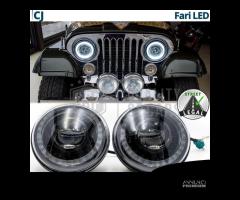 FARI Full LED Per Wrangler Willys CJ DRL Dinamico