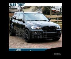 CALOTTE SPECCHIETTI per Bmw X5 E70 Nero Lucido - 7