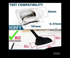 Antenna PINNA SQUALO per SEAT in Fibra di CARBONIO