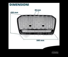 GRIGLIA Anteriore AUDI A6 C7 S6 14-18 NIDO D'APE - 13