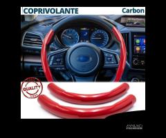 COPRIVOLANTE per SUBARU in FIBRA CARBONIO Rosso