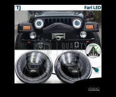 FARI Full LED Per Jeep Wrangler TJ DRL Dinamico