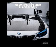 CALOTTE SPECCHIETTI Bmw Serie 2 F22 23 nero lucido