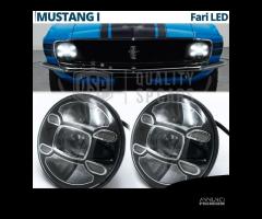 FARI LED 7 Pollici FORD MUSTANG 1 e 2 Bianco Puro