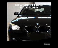 CALOTTE SPECCHIETTI Bmw Serie 5 E60 E61 Nero Lucid - 6