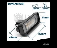 Luci TARGA LED PER Mercedes CLASSE S W220 CANbus - 9